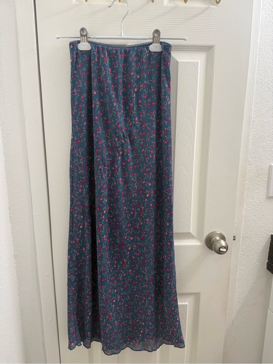 wild fable Dresses & Skirts - wild fable Navy Maxi Skirt with Pink Floral Print